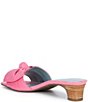 Frances Valentine Sandy Leather Bow Slide Sandals - Image 3