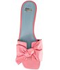 Frances Valentine Sandy Leather Bow Slide Sandals - Image 5