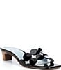 Frances Valentine Sandy Patent Leather Circle Strap Slide Sandals - Image 1