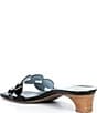 Frances Valentine Sandy Patent Leather Circle Strap Slide Sandals - Image 3