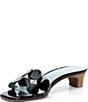Frances Valentine Sandy Patent Leather Circle Strap Slide Sandals - Image 4