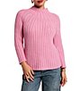 FRANCES VALENTINE Shelby Solid Wool Funnel Neck Long Sleeve Sweater - Image 1