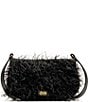 FRANCES VALENTINE Small Teddy Gotham Shag Crossbody Bag, Color:Black - Image 1