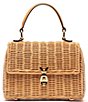 FRANCES VALENTINE Straw Bunny Basket Bag - Image 1