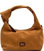 FRANCES VALENTINE Tinsley Hobo Suede Shoulder Bag, Color:Chestnut - Image 1