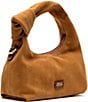 FRANCES VALENTINE Tinsley Hobo Suede Shoulder Bag, Color:Chestnut - Image 3