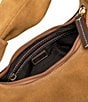 FRANCES VALENTINE Tinsley Hobo Suede Shoulder Bag, Color:Chestnut - Image 4