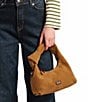 FRANCES VALENTINE Tinsley Hobo Suede Shoulder Bag, Color:Chestnut - Image 5