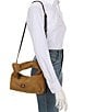 FRANCES VALENTINE Tinsley Hobo Suede Shoulder Bag, Color:Chestnut - Image 6