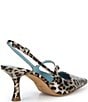 FRANCES VALENTINE Vivian Leopard Patent Leather Slingback Pumps - Image 2
