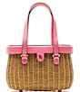 FRANCES VALENTINE Willow Basket Wicker Shoulder Bag - Image 1