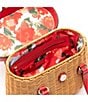 FRANCES VALENTINE Frances Valentine Willow Basket Wicker Shoulder Bag, Color:RED - Image 3