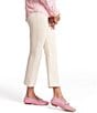 FRANCES VALENTINE Wonder Flat Front Cropped Pull-On Pants, Color:Oyster - Image 4