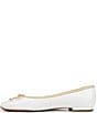 Color:White - Image 5 - Abigail Leather Bow Flats