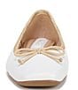 Color:White - Image 6 - Abigail Leather Bow Flats