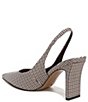 Color:Brown Multi Fabric - Image 4 - Averie Houndstooth Fabric Sling Pumps