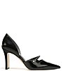 Color:Black - Image 2 - Azara Crinkle Patent Rope Chain d'Orsay Pumps