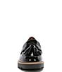 Color:Black - Image 6 - Carolynn Patent Tassel Lug Sole Platform Loafers