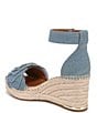 Color:Denim - Image 4 - Clemens6 Flower Ankle Strap Platform Wedge Espadrille Sandals