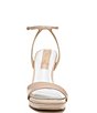 Color:Beige Patent - Image 6 - Daffy Patent Ankle Strap Square Toe Dress Sandals
