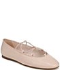Franco Sarto Delira Leather Crossover Stretch Band Ballet Flats - Image 1