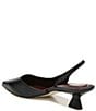 Color:Black - Image 4 - Sarto by Franco Sarto Devin Leather Pointed Toe Kitten Heel Slingback Pumps