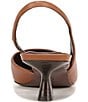 Sarto by Franco Sarto Devin Leather Pointed Toe Kitten Heel Slingback Pumps - Image 5