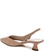 Sarto by Franco Sarto Devin Leather Pointed Toe Kitten Heel Slingback Pumps - Image 6