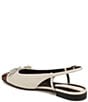 Franco Sarto Ethel Leather Slingback Cap Toe Bow Flats - Image 4