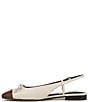 Franco Sarto Ethel Leather Slingback Cap Toe Bow Flats - Image 5