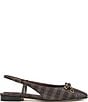 Franco Sarto Ethyl Plaid Leather Cap Toe Slingback Flats - Image 2