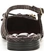 Franco Sarto Ethyl Plaid Leather Cap Toe Slingback Flats - Image 3