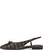 Franco Sarto Ethyl Plaid Leather Cap Toe Slingback Flats - Image 5