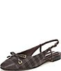 Franco Sarto Ethyl Plaid Leather Cap Toe Slingback Flats - Image 6
