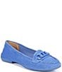Color:Blue Suede - Image 1 - Farah Suede Chain Loafers