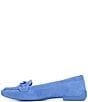 Color:Blue Suede - Image 5 - Farah Suede Chain Loafers