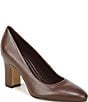 Franco Sarto Flexa Junia Leather Pointed Toe Pumps - Image 1