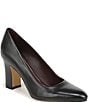 Franco Sarto Flexa Junia Leather Pointed Toe Pumps - Image 1