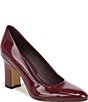 Franco Sarto Flexa Junia Patent Block Heel Pumps - Image 1
