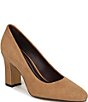 Franco Sarto Flexa Junia Suede Pointed Toe Pumps - Image 1