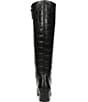 Franco Sarto Flexa Shara Crocodile Embossed Leather Square Toe Tall Boots - Image 3