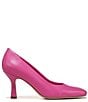Color:Pink - Image 2 - Flexa Aela Leather Square Toe Pumps