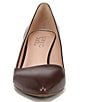 Color:Cafe Brown Leather - Image 6 - Frankie Leather Wedge Pumps