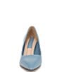 Color:Denim Blue - Image 6 - Giovanna Leather Block Heel Pumps