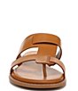 Color:Tan - Image 6 - Gretta Leather Thong Sandals