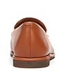 Color:Cognac Brown - Image 3 - Hanah Leather Chain Detail Slip-On Loafers