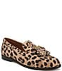 Franco Sarto Hartlie Leopard Print Suede Tassel Loafers - Image 1
