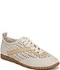 Franco Sarto Hollis 2 Woven Raffia Lace Up Sneakers - Image 1
