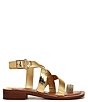Color:Gold - Image 2 - Ina Leather Toe Loop Sandals