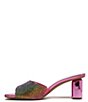 Color:Pink Jeweled Microfiber - Image 5 - Linley 2 Rhinestone Dress Slides